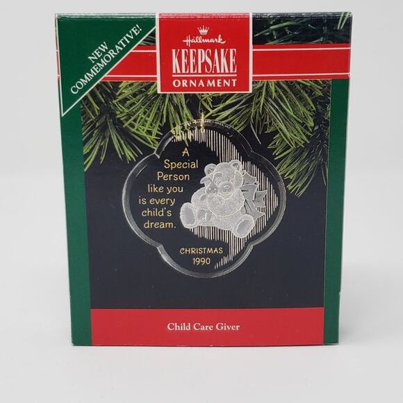 Hallmark Other - 1990 Hallmark Child Care Giver Acrylic Keepsake Holiday Christmas Ornament